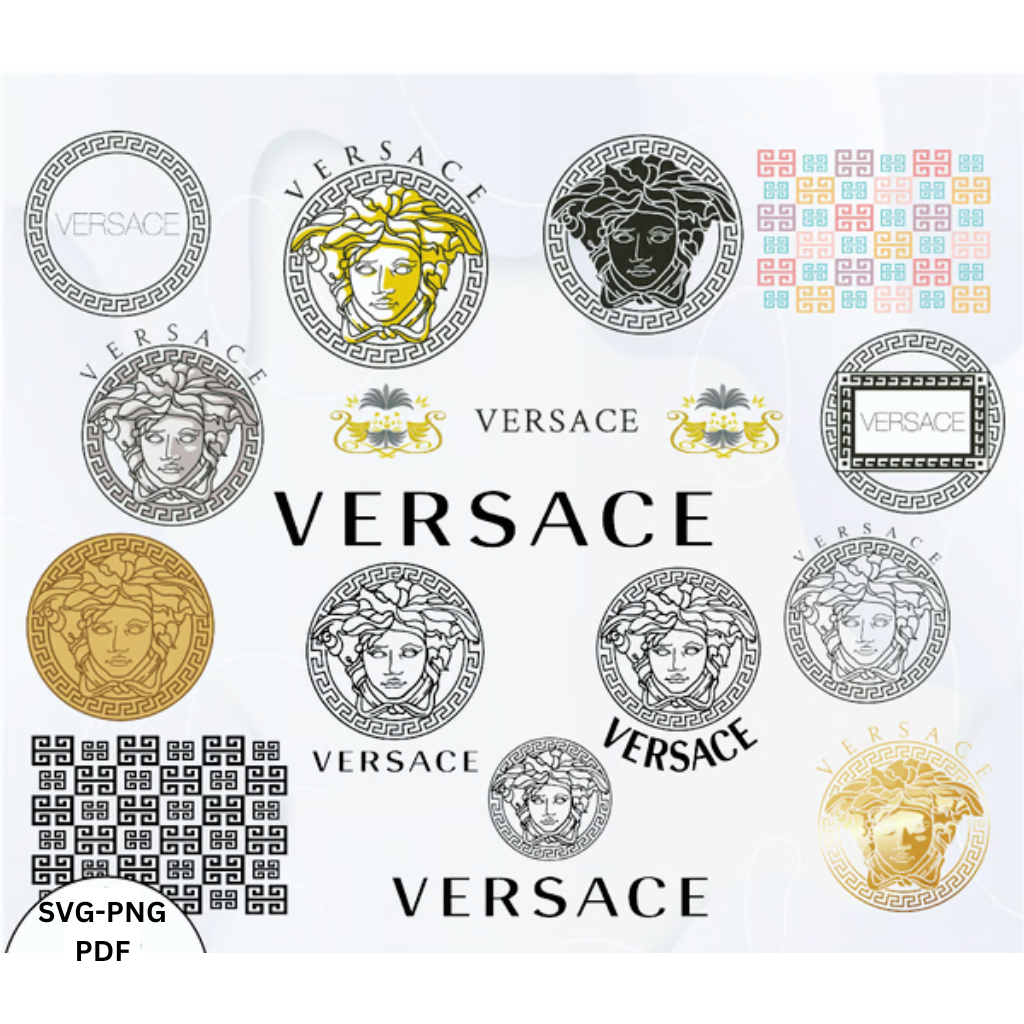 Versace Logo Svg Bundle, Trending Svg, Versace Svg, Gianni V