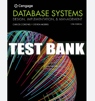 Test Bank For Database Systems: Design, Implementation, & Ma | Inspire ...