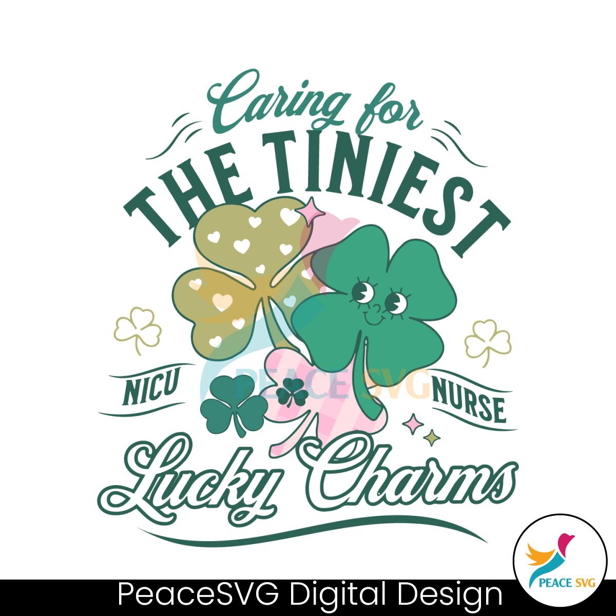 Caring For The Tiniest Lucky Charms SVG - Inspire Uplift