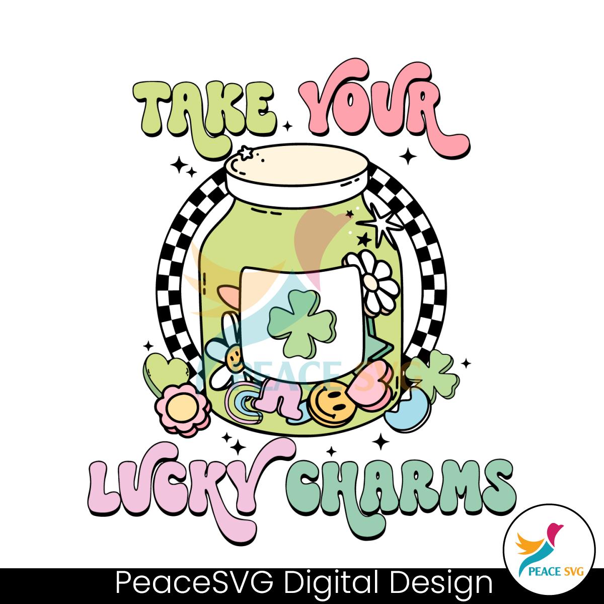 Funny Take Your Lucky Charms Leprechaun SVG - Inspire Uplift