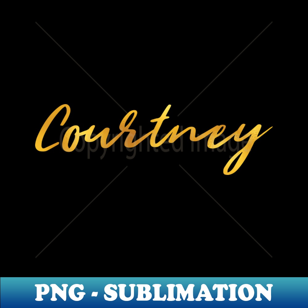 Courtney Lettering Courtney Name Hand Lettering in Faux Gold Letters - Unique S | Inspire ...