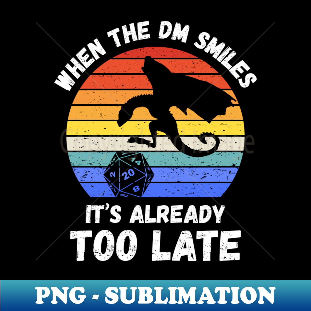 T-Shirt Donna Grigia 'When The DM Smiles Its Already Too Late' - 100% Cotone Per Giocatrici Di D&D