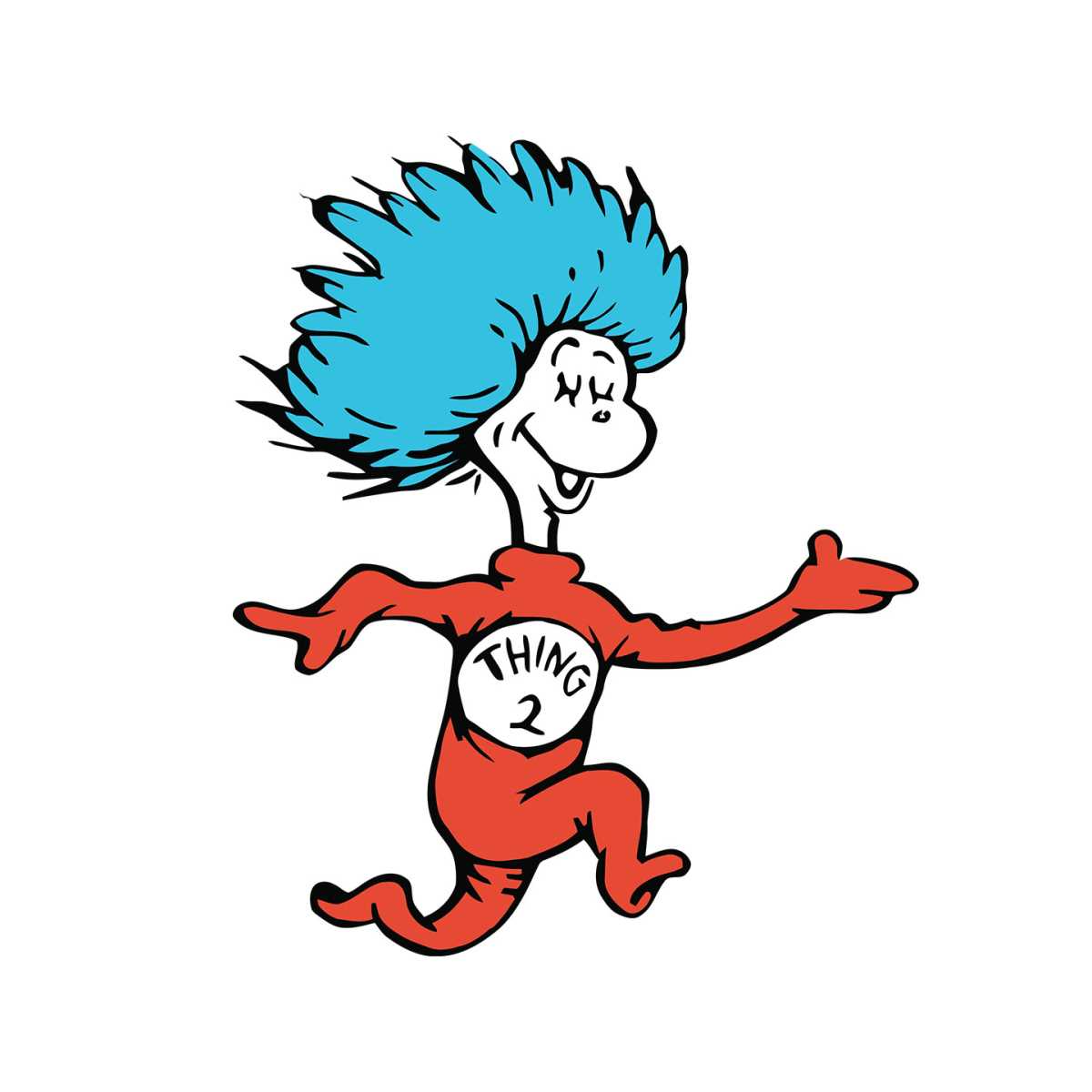 Thing 2 Dr Seuss Svg, Dr Seuss Svg, Cat In