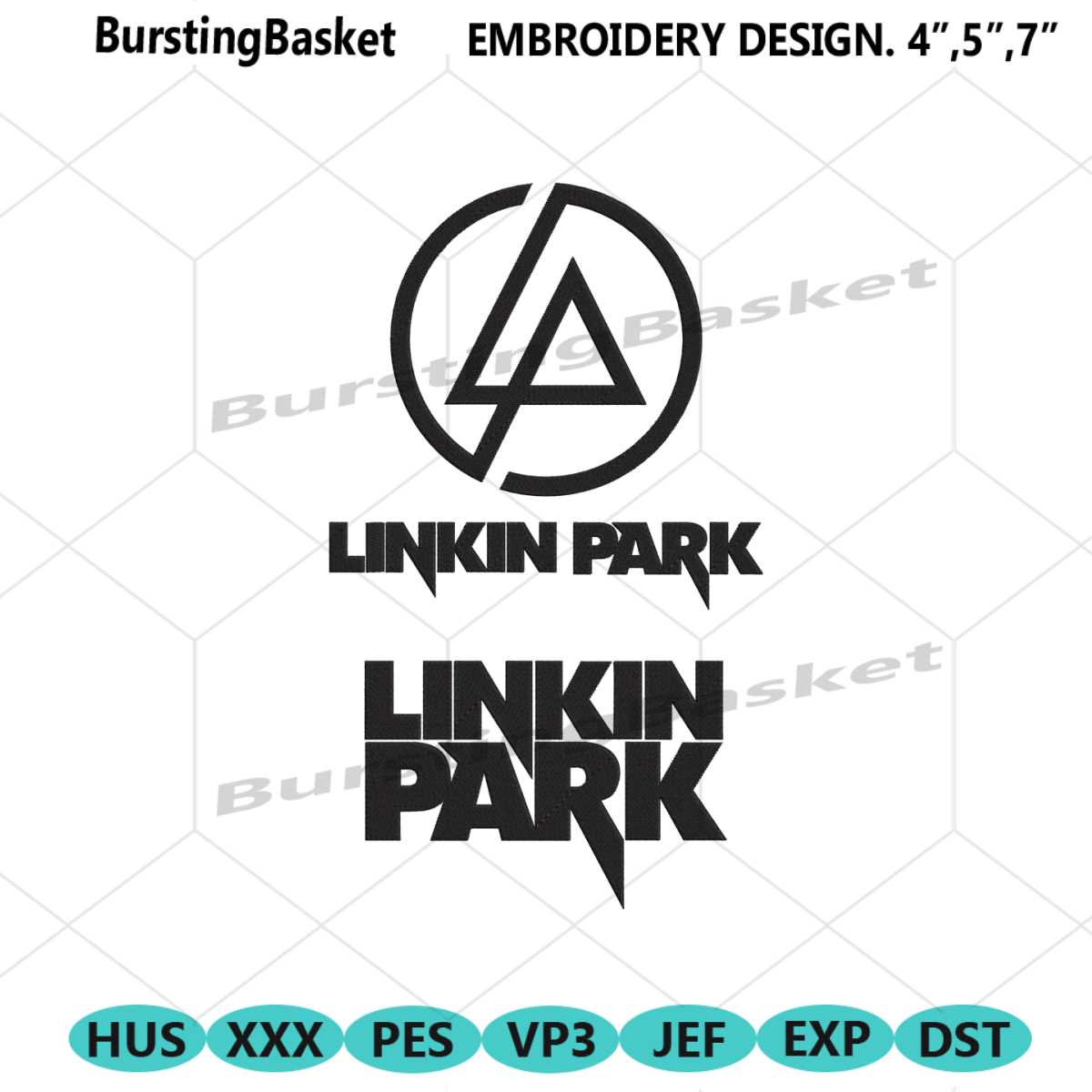Linkin Park Logo Rock Band Embroidery Design Download File | Inspire Uplift