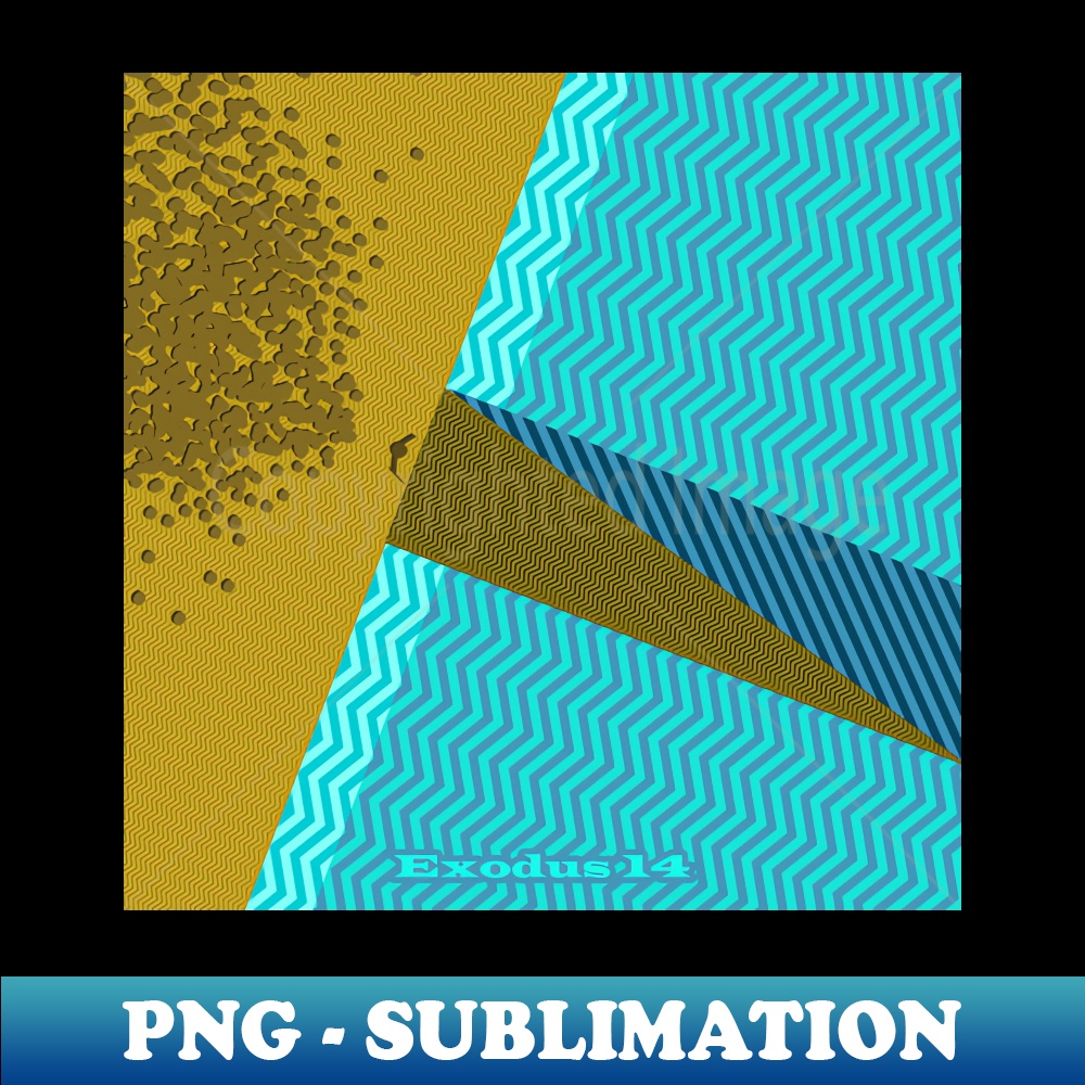 Moses and red sea parting -christian abstract minimal art fr | Inspire ...