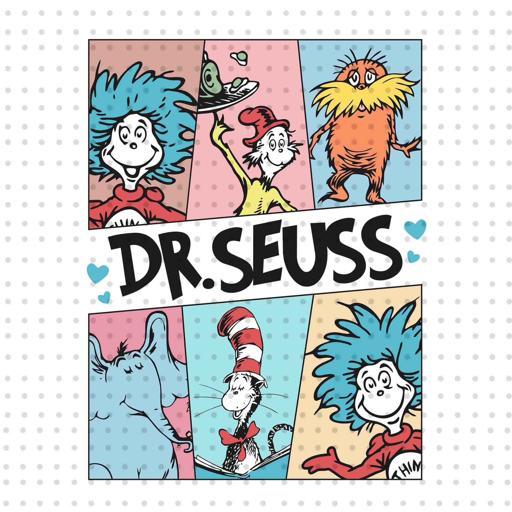 Retro Dr Seuss PNG, Cat In The Hat Png, Dr Seuss Day Png, Re - Inspire