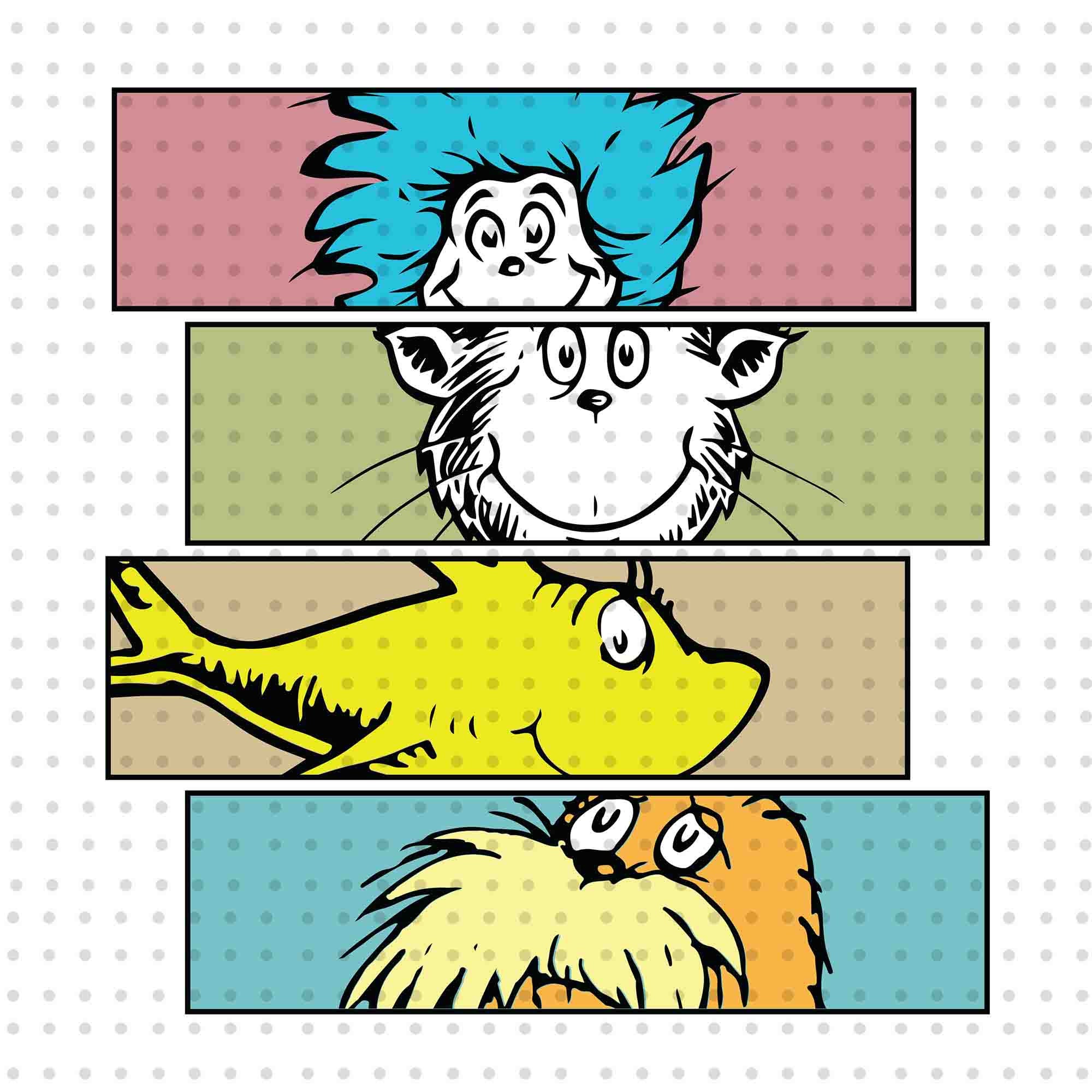 Retro Dr Seuss PNG, Cat In The Hat Png, Dr Seuss Day Png, Re - Inspire