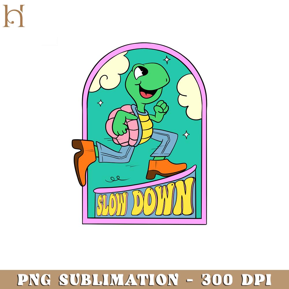 Slow Down Retro Vintage PNG Sublimation.png | Inspire Uplift