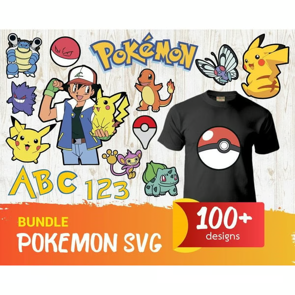 Pokemon SVG, Pokemon PNG, Pokemon Logo, Pokemon Clipart, Pok - Inspire ...