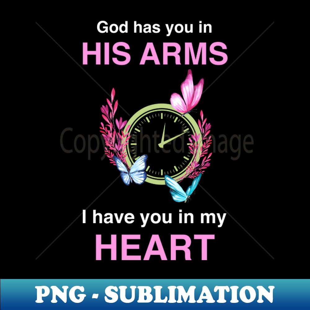 God Has You In His Arms, I Have You In My Heart - Husband Wife, Personalized Shaped Wood Sign