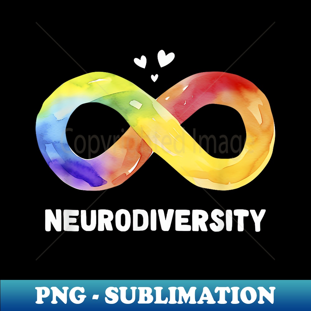 Neurodiversity Autism Awareness Rainbow Infinity Symbol Ex Inspire 