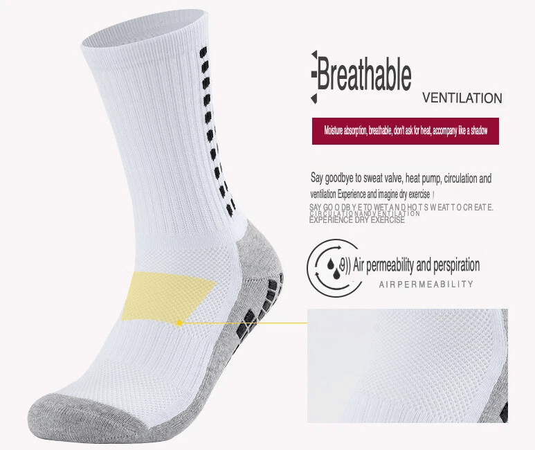 thumbnail image 2 of Anti Slip Ankle Socks 2/4/8pair Sports Non-Slip Football Grip Socks 2392805 2 of 13