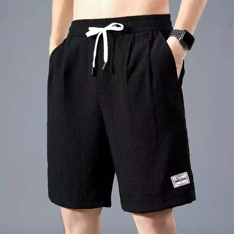 Men's Ice Silk Casual Shorts, Loose Fit Summer Style Big Pants, Versatile Comfortable Outerwear Everyday for Men