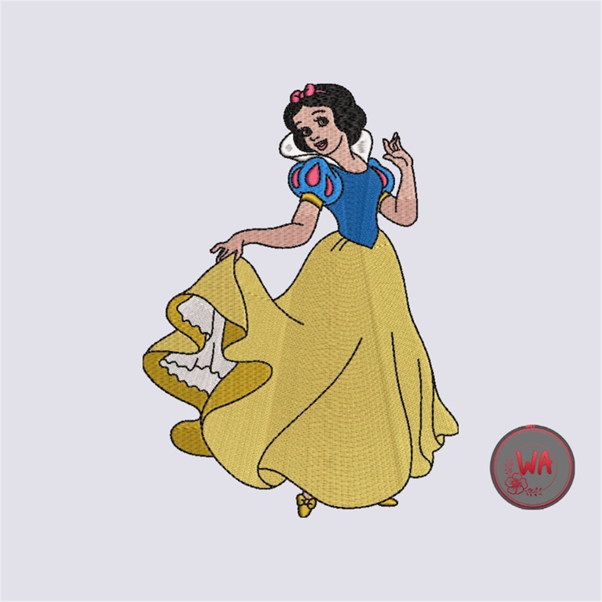 Snow Princess Design Princess Snow White Machine Embroidery Design, Princess Digi | Inspire ...