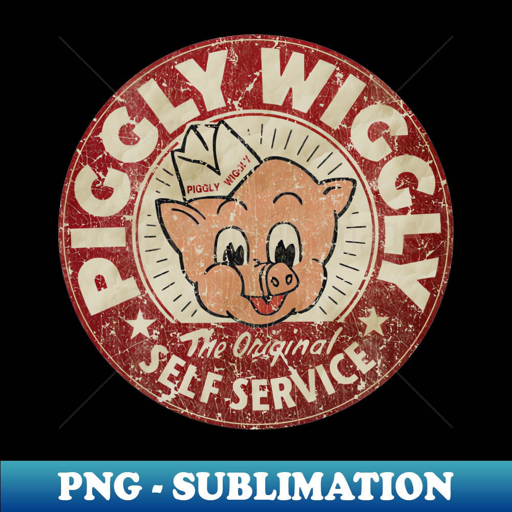 T-shirt Vintage Piggly Wiggly épicerie - Couleur Black Heather - Neuf Avec étiquettes