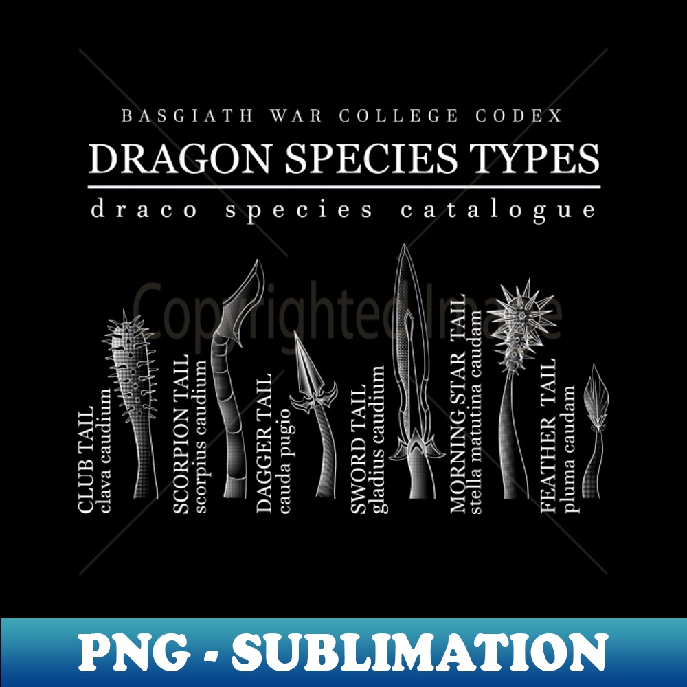 Basgiath War College Dragon Type Chart Retro PNG Sublimati Inspire