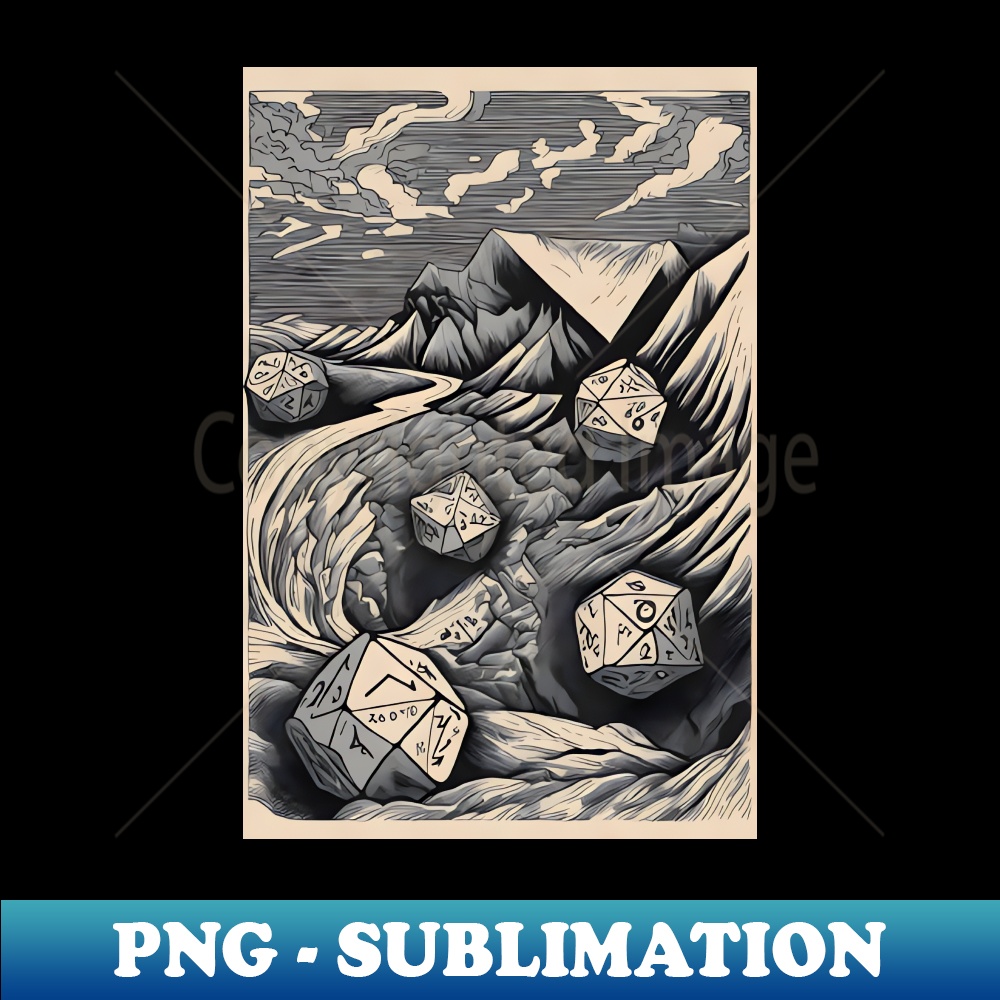 Escheresque Dice Mountain Abstract Polyhedral Dice - Exclusi | Inspire ...