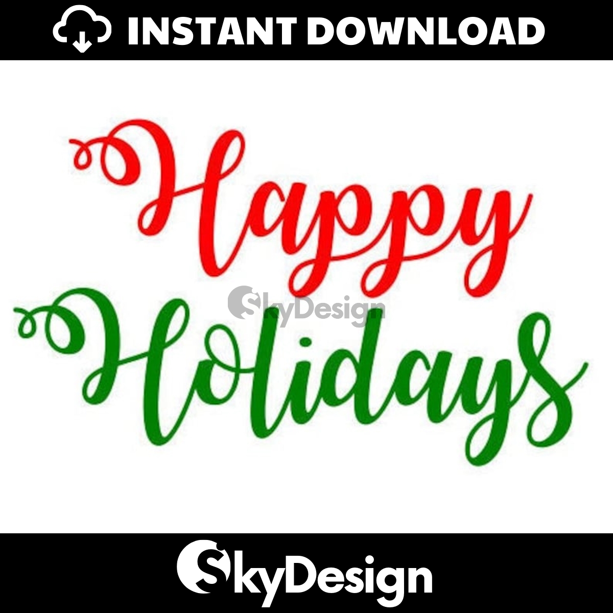 Happy Holidays Svg Merry Christmas Svg Holiday Svg Digita Inspire