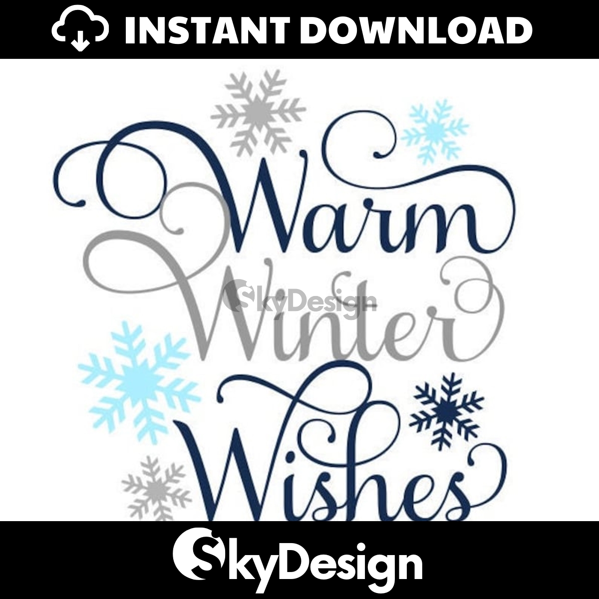 Warm Winter Wishes SVG, Christmas SVG, Winter Sign SVG, Digi - Inspire ...