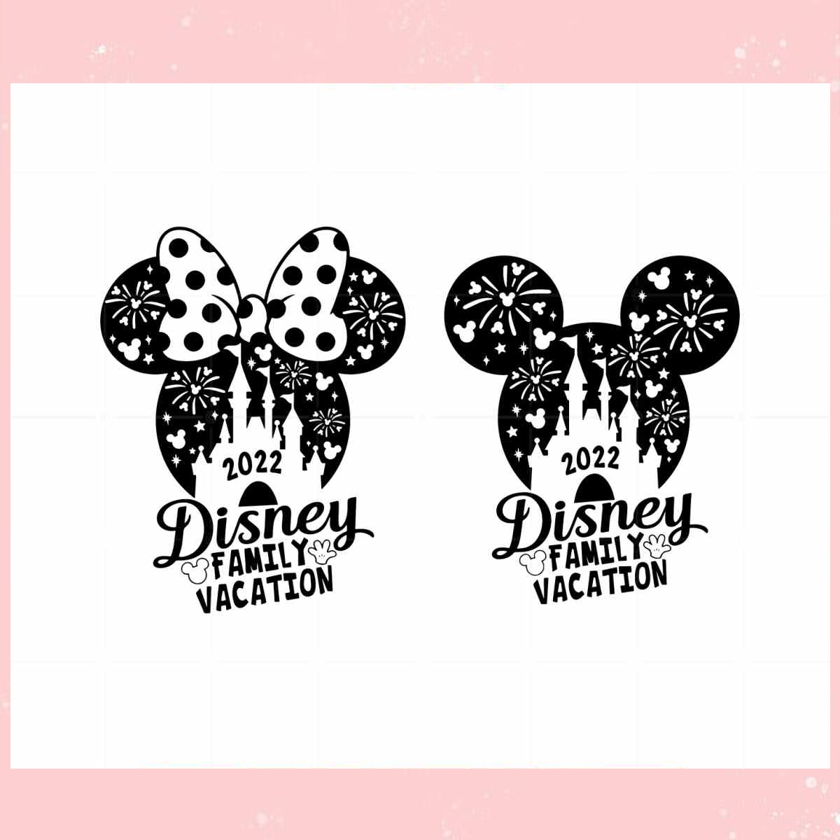 Disney Minnie And Mickey Mouse Family Vacation SVG Cutting F | Inspire ...