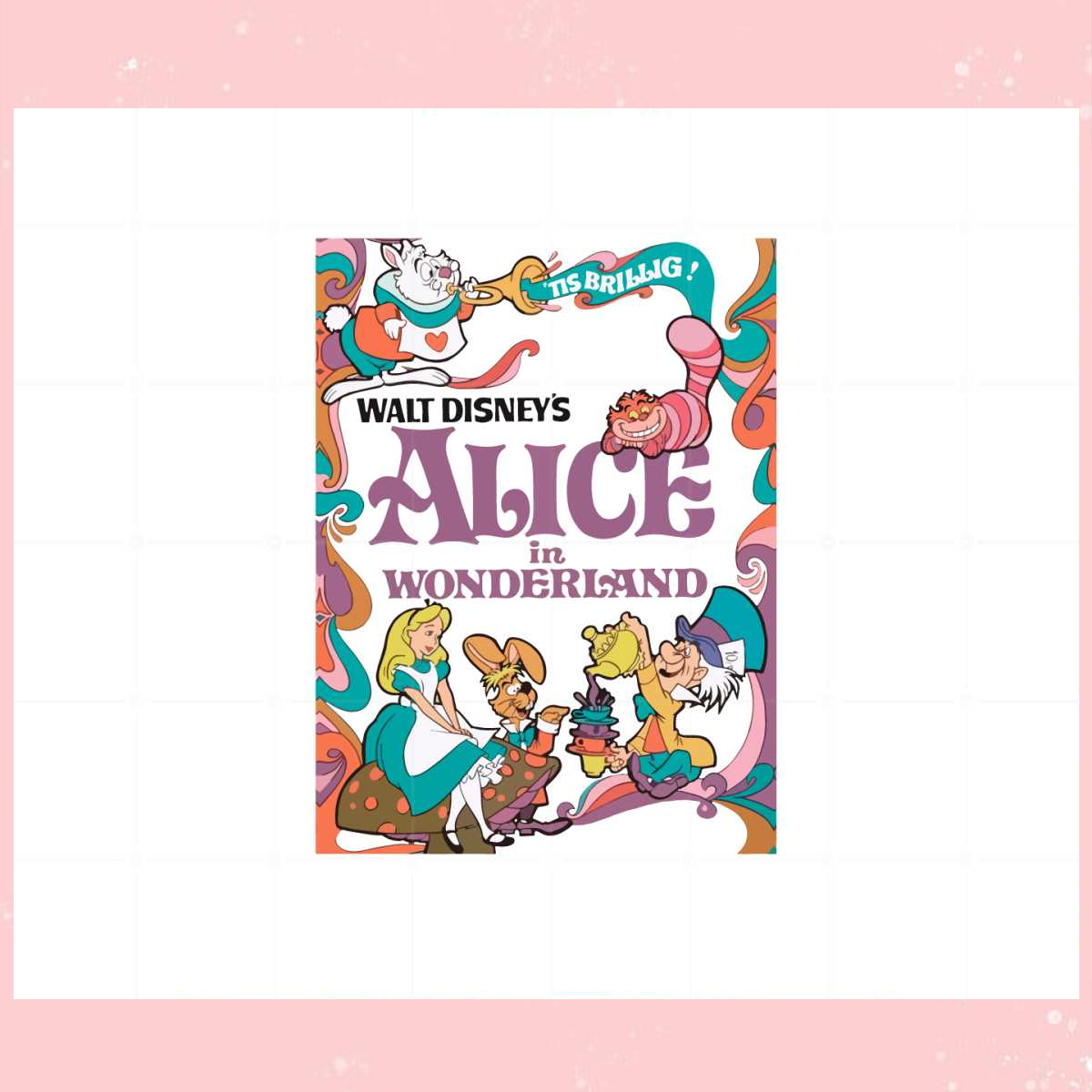 Retro Alice In Wonderland Walt Disney SVG Cutting Files Disn Inspire retro-alice-in-wonderland-walt-disney-svg-cutting-files-disn-inspire