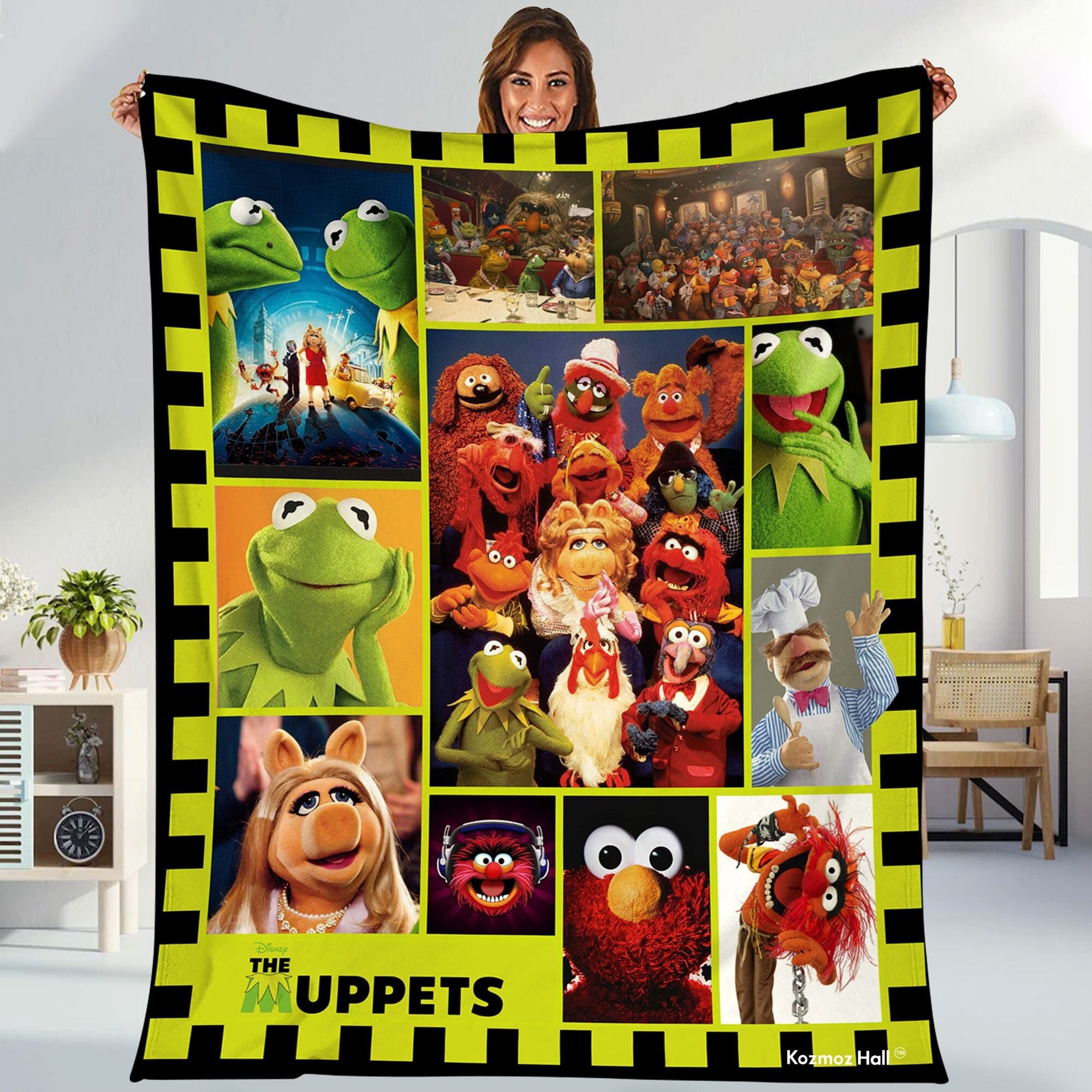 Muppet show fleece blanket muppet show characters kermit th inspire