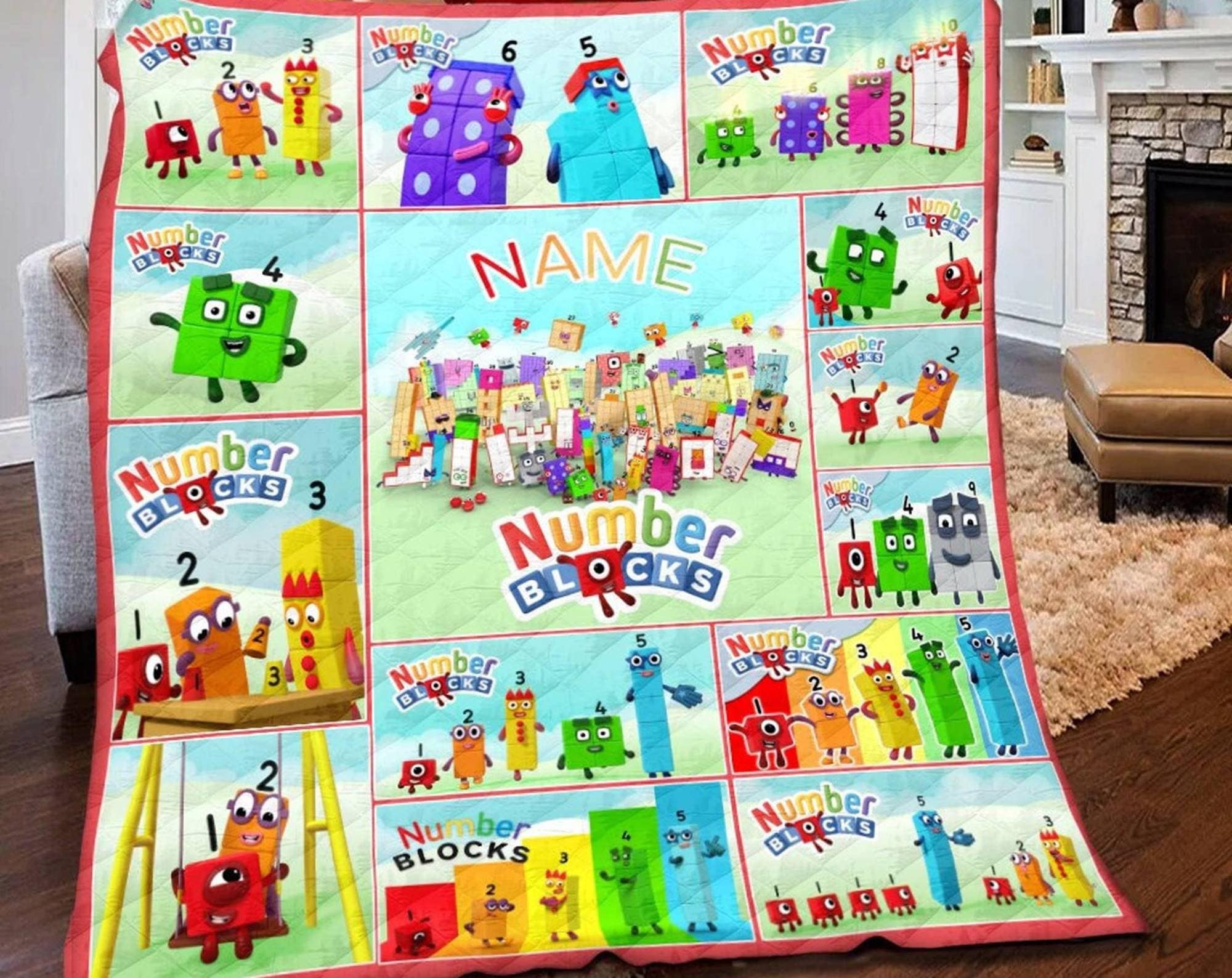 Personalized Numberblocks Blanket Numberblocks Fleece Blanke Inspire personalized-numberblocks-blanket-numberblocks-fleece-blanke-inspire