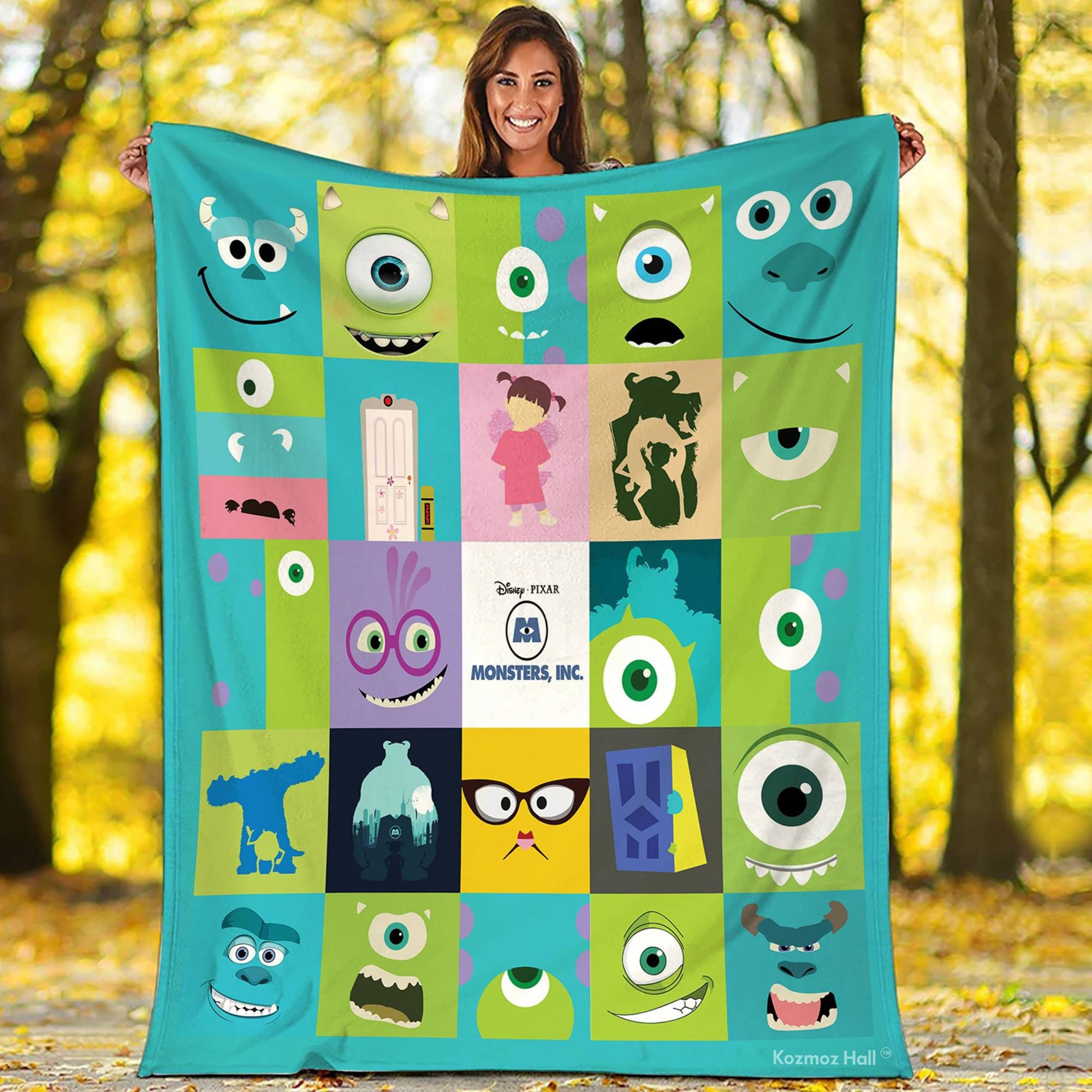 Monster Inc Fleece Blanket Monster University Blanket Jame Inspire Uplift