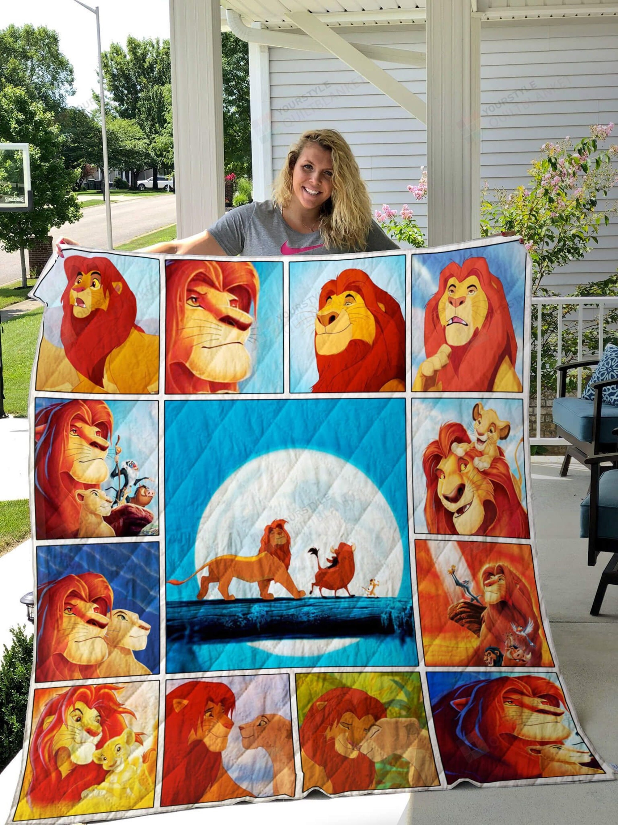 Lion King Fleece Blanket Simba Mufasa Nala Timon Rafiki Pumb Inspire