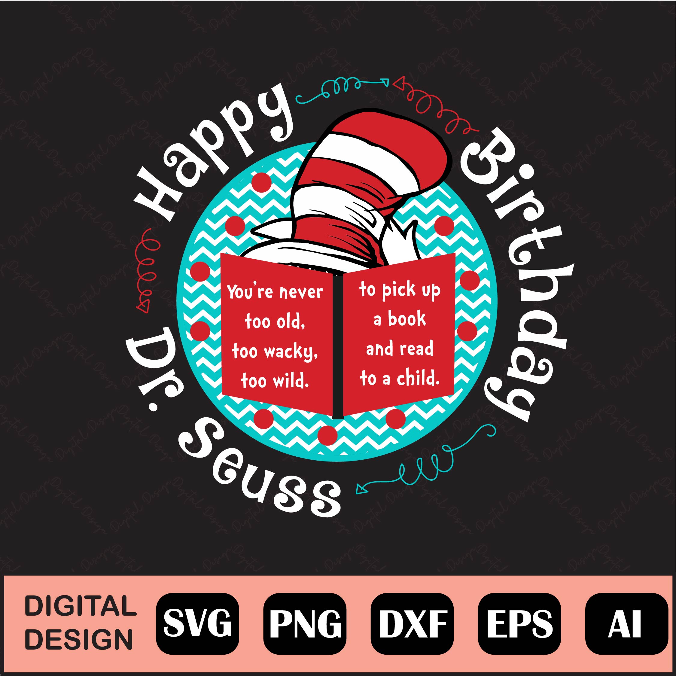 Happy birthday Dr seuss svg, Seuss Hat svg, Dr Seuss Face sv - Inspire ...