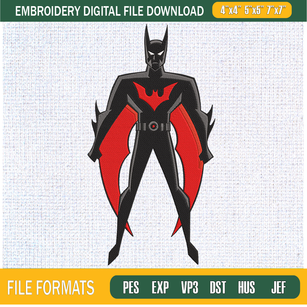 Batman Cartoon Embroidery Designs, DC Comics Machine Embroid | Inspire ...
