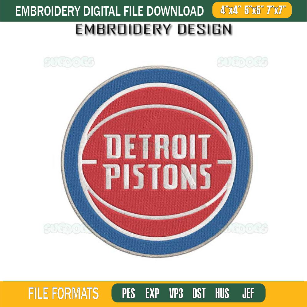 Detroit Pistons Logo Embroidery Design File Detroit Pistons Inspire Detroit Pistons Logo Embroidery Design File Detroit Pistons Inspire