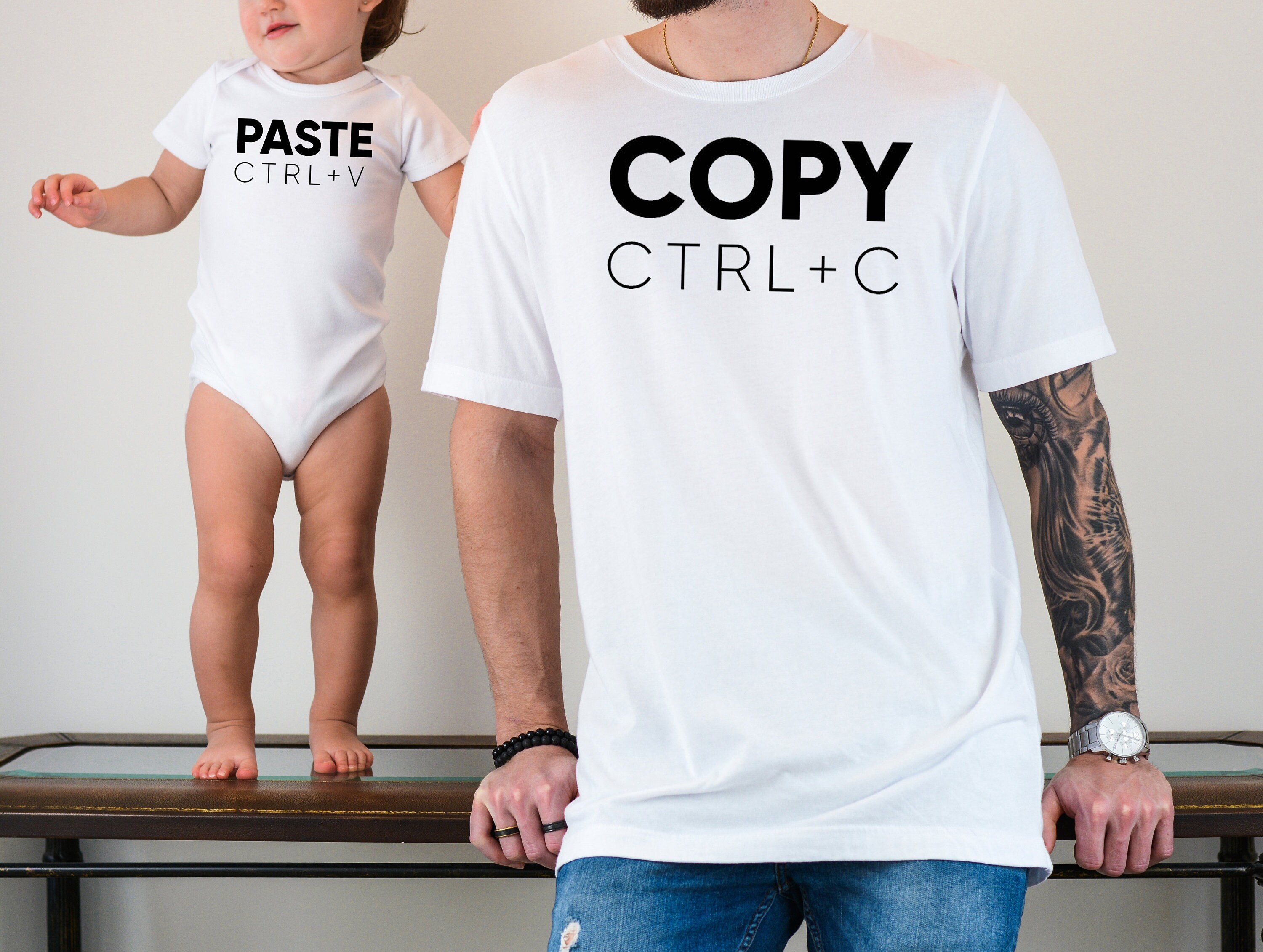 Dad and son matching Shirt,New Dad Shirt,Copy Paste father s | Inspire ...