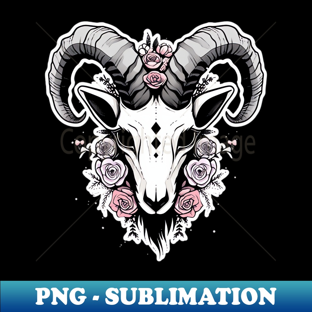 Gothic Goat Pastel Goth Dark Goat - Exclusive Sublimation Digital File - | Inspire ...