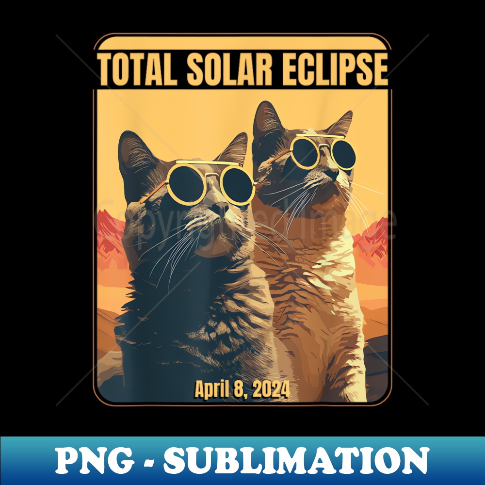 2024 Total Solar Eclipse April 8 Eclipse Cats - High-Quality | Inspire ...