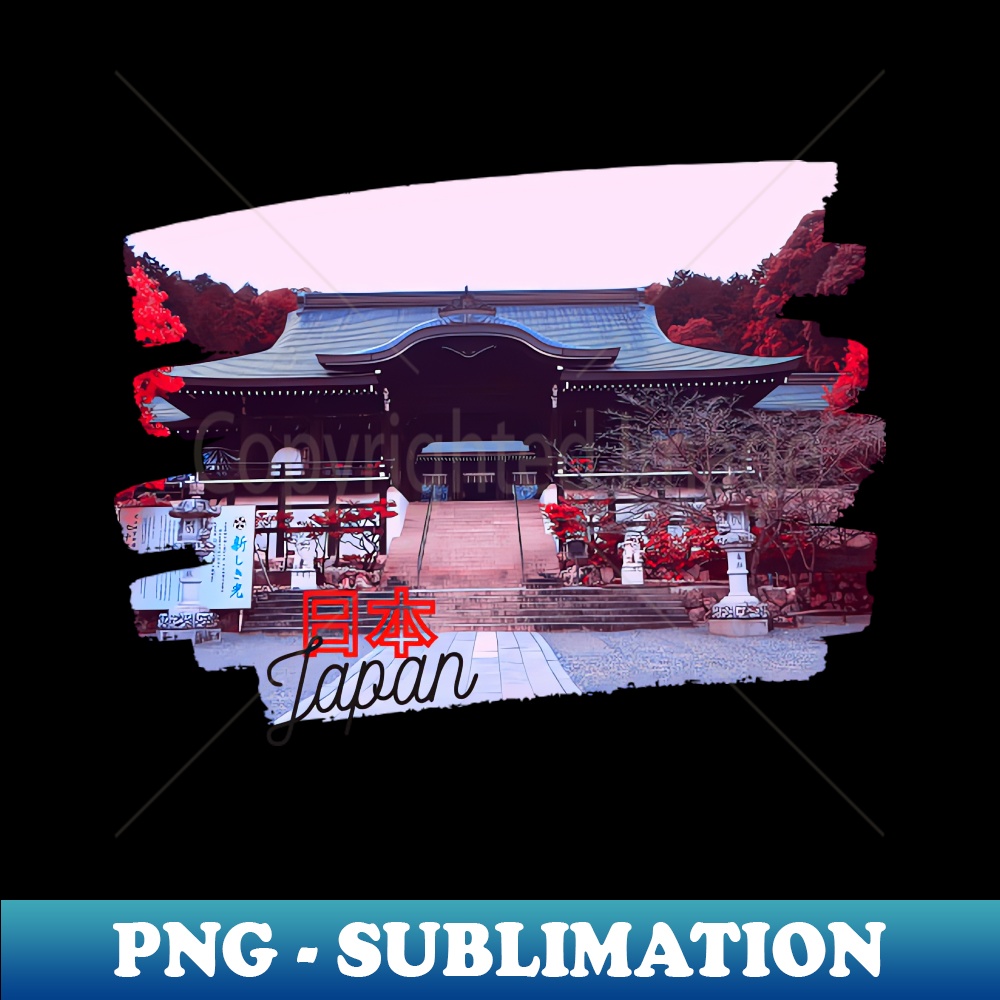 Retro Japan Red Japanese Shrine Temple - Stylish Sublimation | Inspire ...