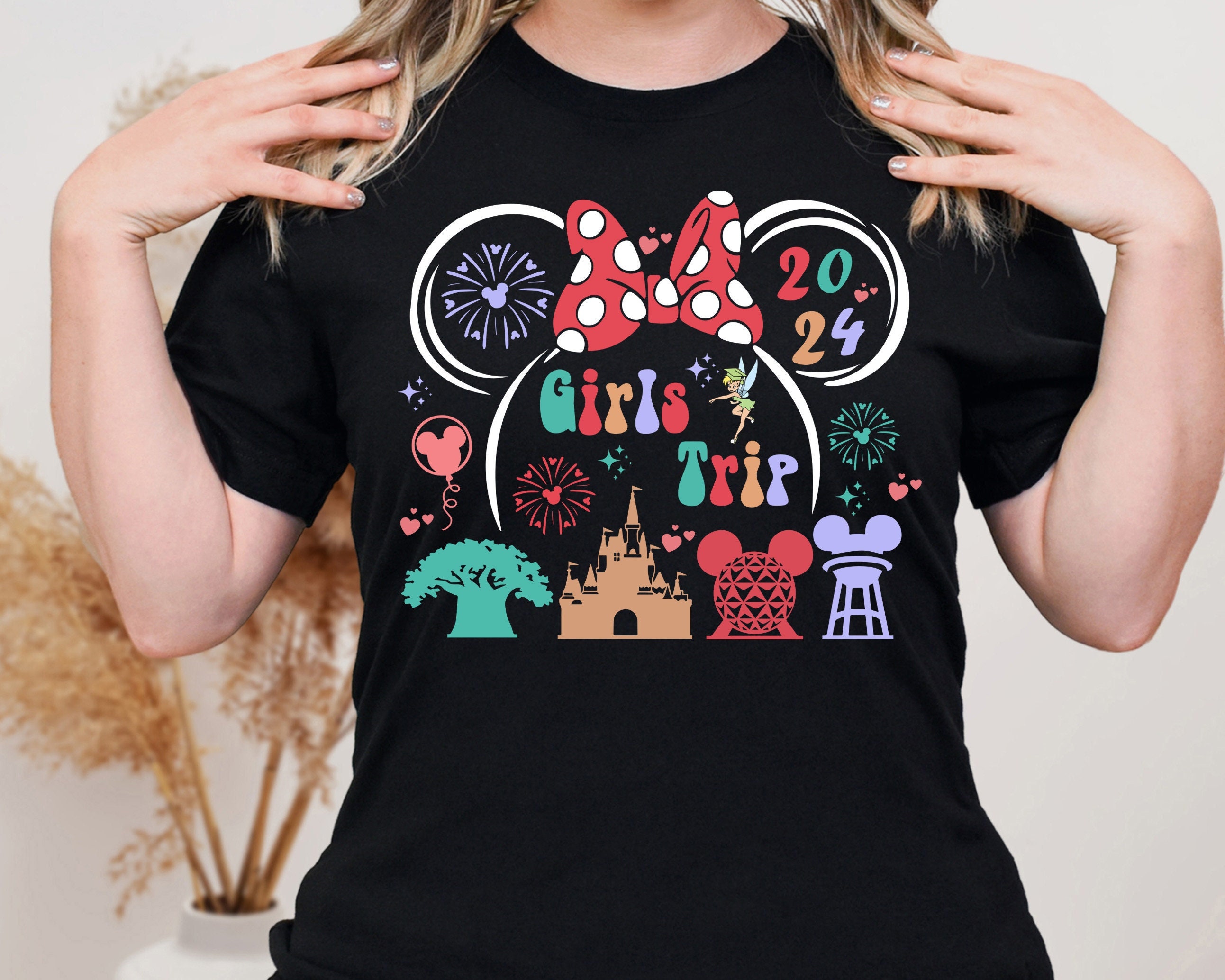 Disney Minnie Girls Trip 2024 Shirt, Disney Castle Shirt, Di | Inspire ...