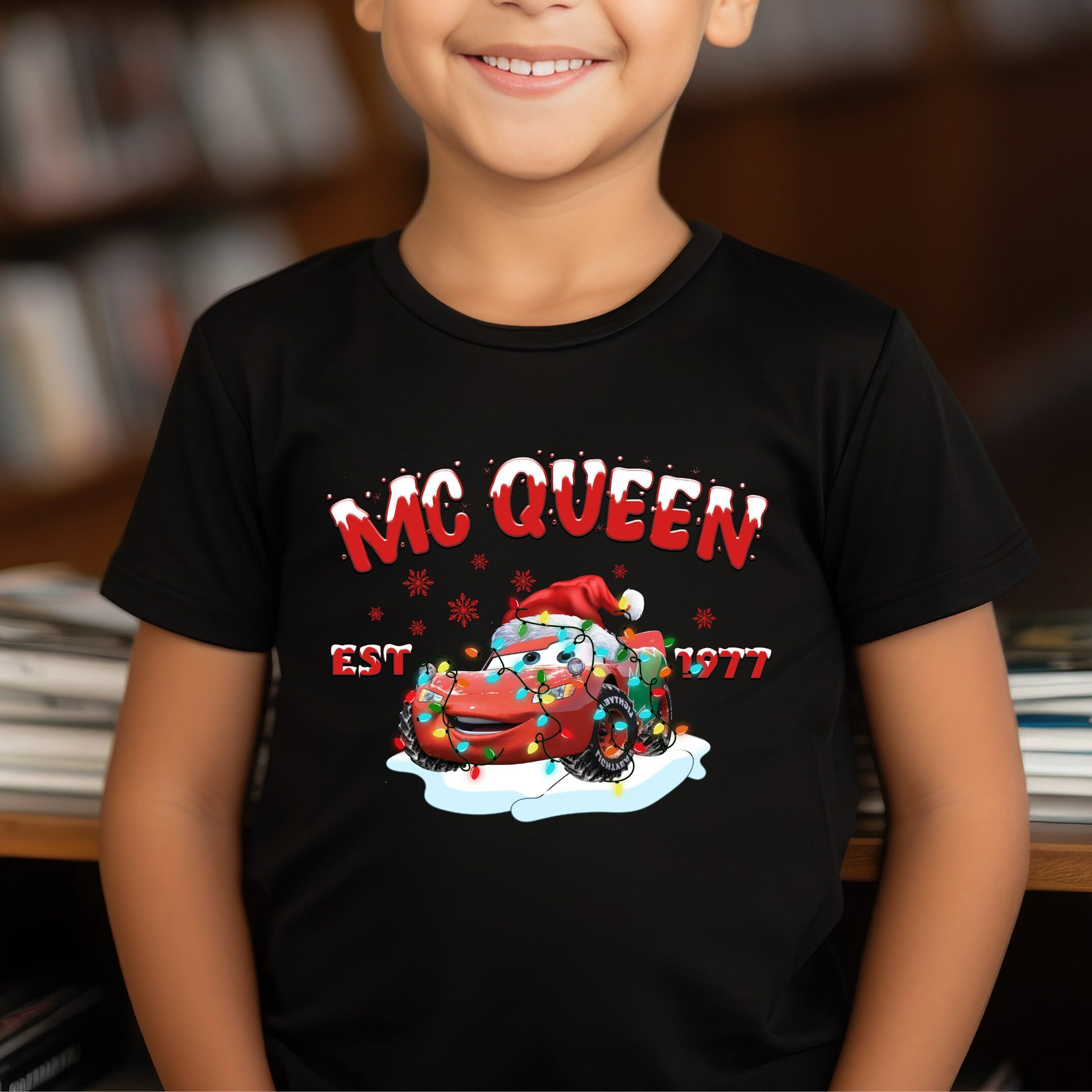 Lightning MC Queen Est 1977 Xmas Light Disney Car Christmas | Inspire ...