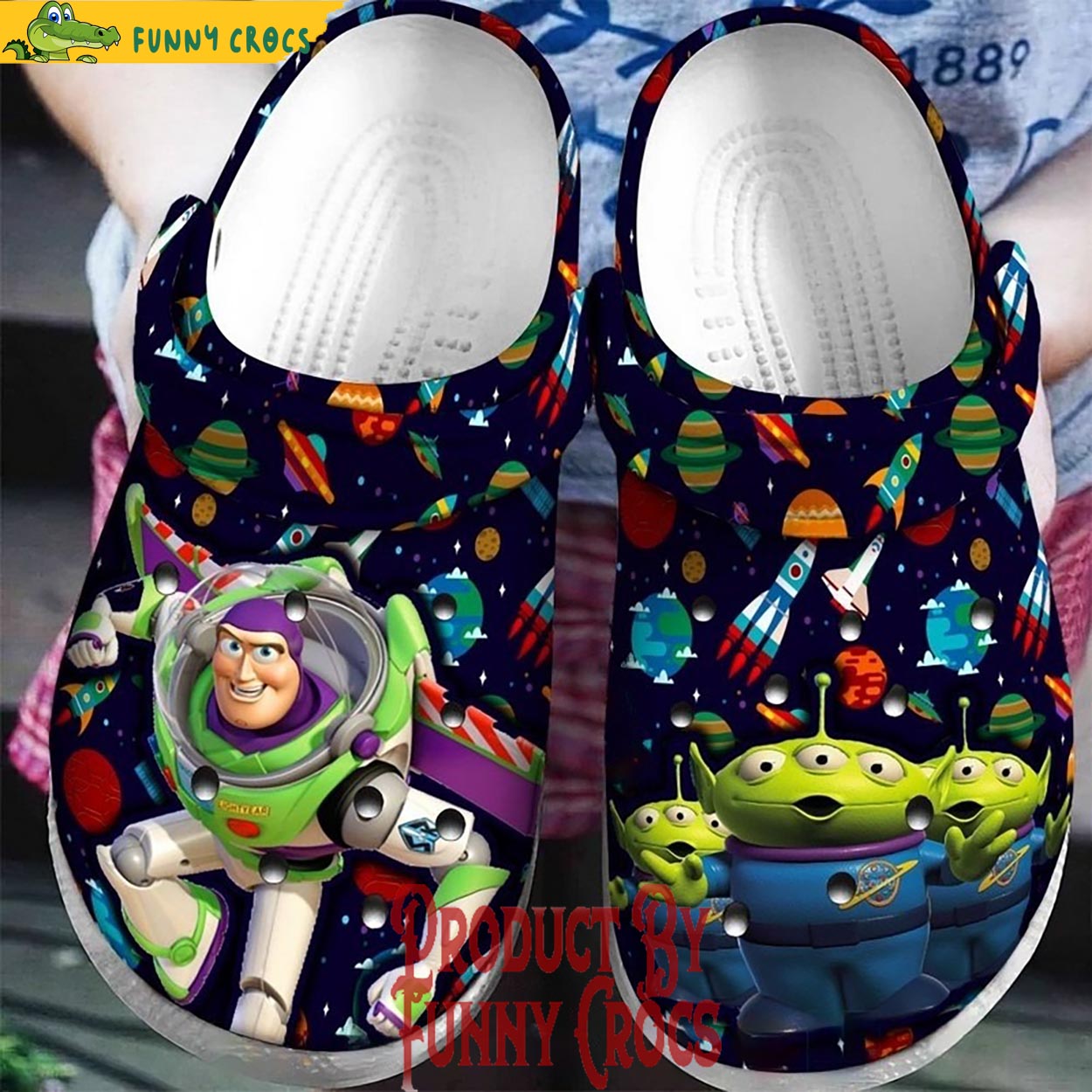 Buzz Lightyear Green Alien Crocs Shoes - Discover Comfort An | Inspire ...