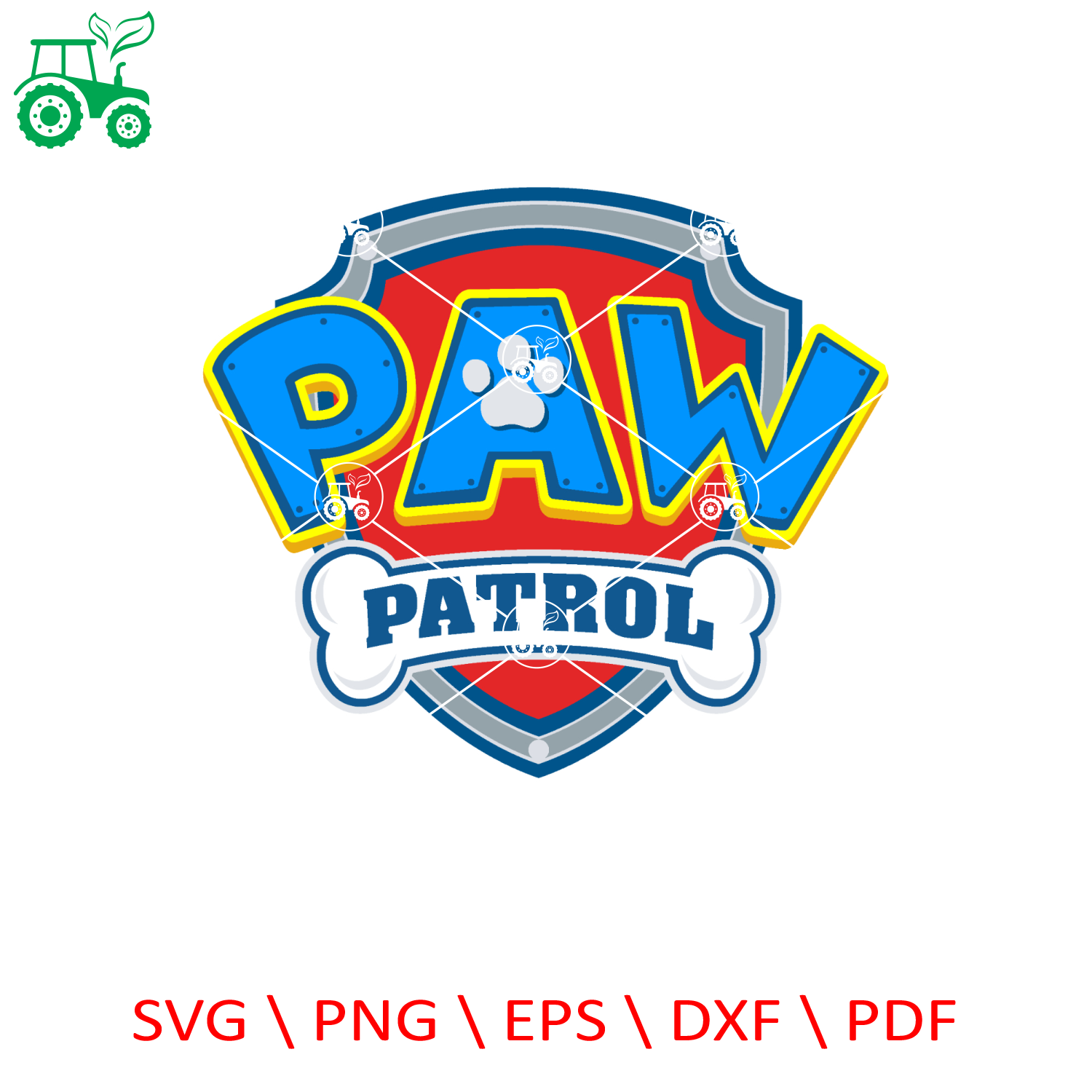Shield Paw Patrol svg, Paw patrol Clipart, Cartoon Paw Svg, | Inspire ...