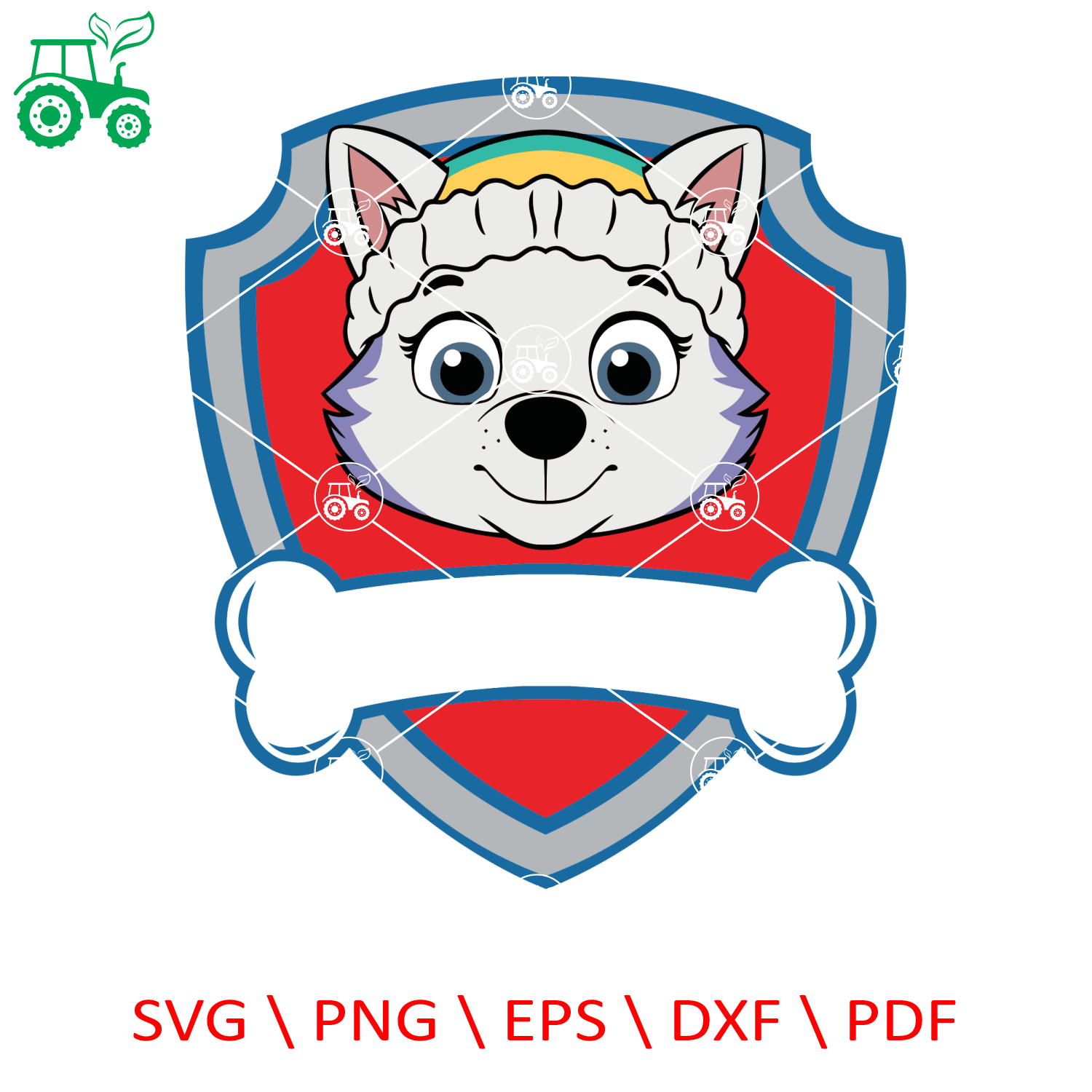 Everest Shield Paw Patrol svg, Paw patrol Clipart, Cartoon P - Inspire ...