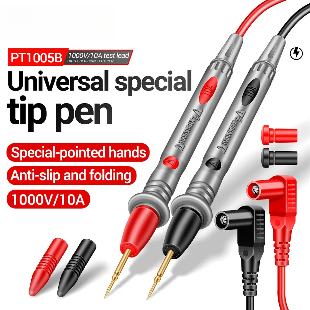 PT1005B Multimeter Test Leads – 1000V 10A Probes | Inspire Uplift