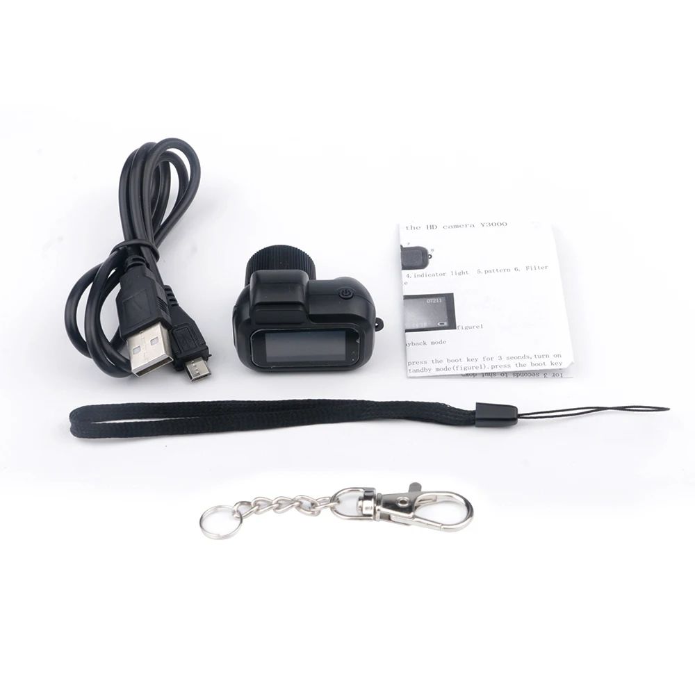 Mini Camera With Screen CMOS, Indoor Outdoor Sports Portable Vintage Video Recorder, HD Mini Cam Supports TF Car