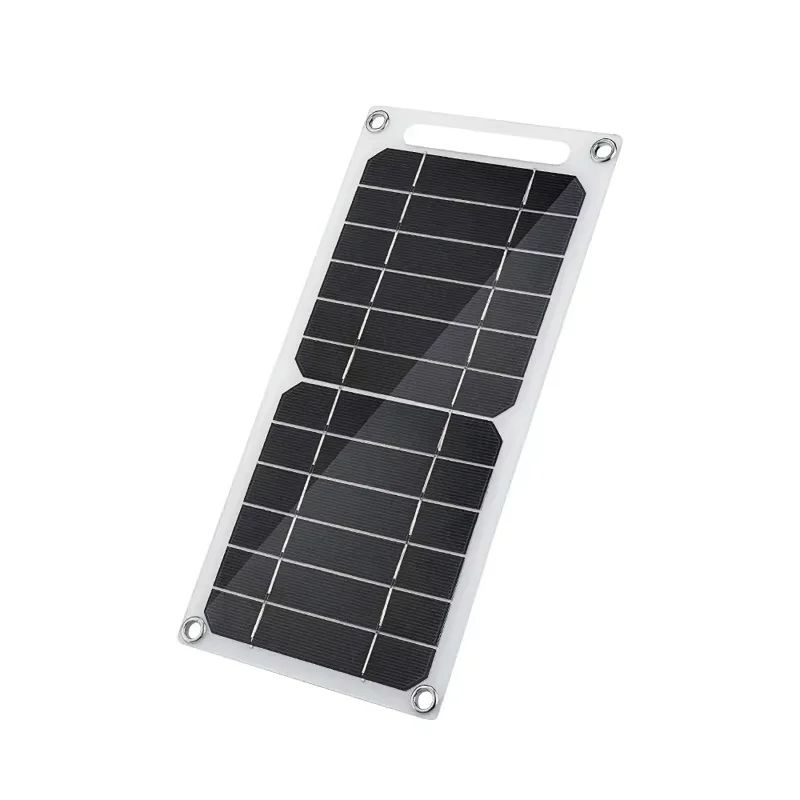 USB Fast Charging Solar Panel, Waterproof Portable Mobile Phone Power Bank for Outdoor Hiking & Camping