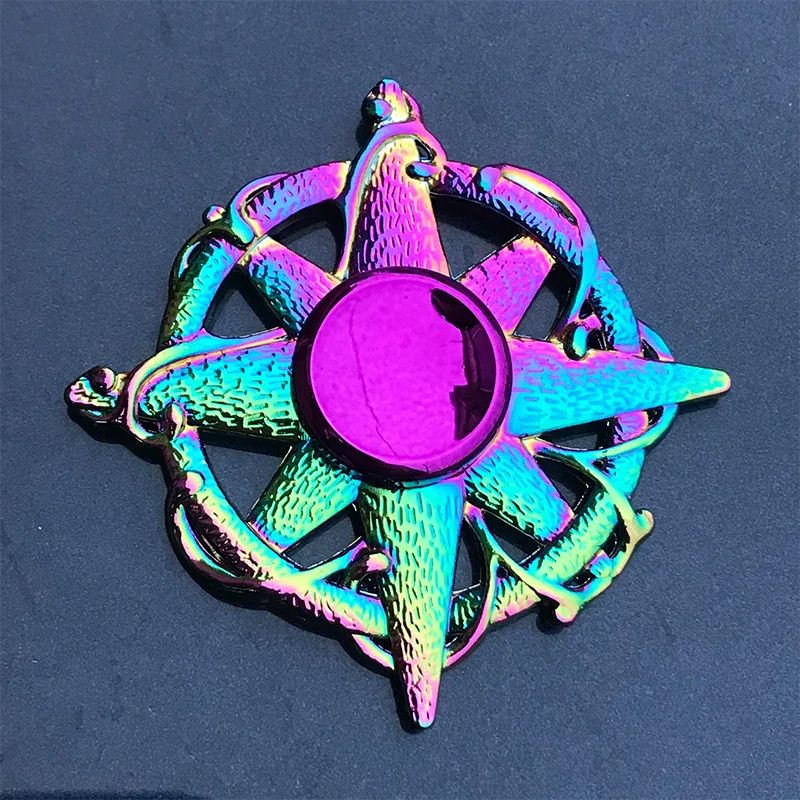Rainbow Fidget Metal Spinner – Stress Relief Toy | Inspire Uplift