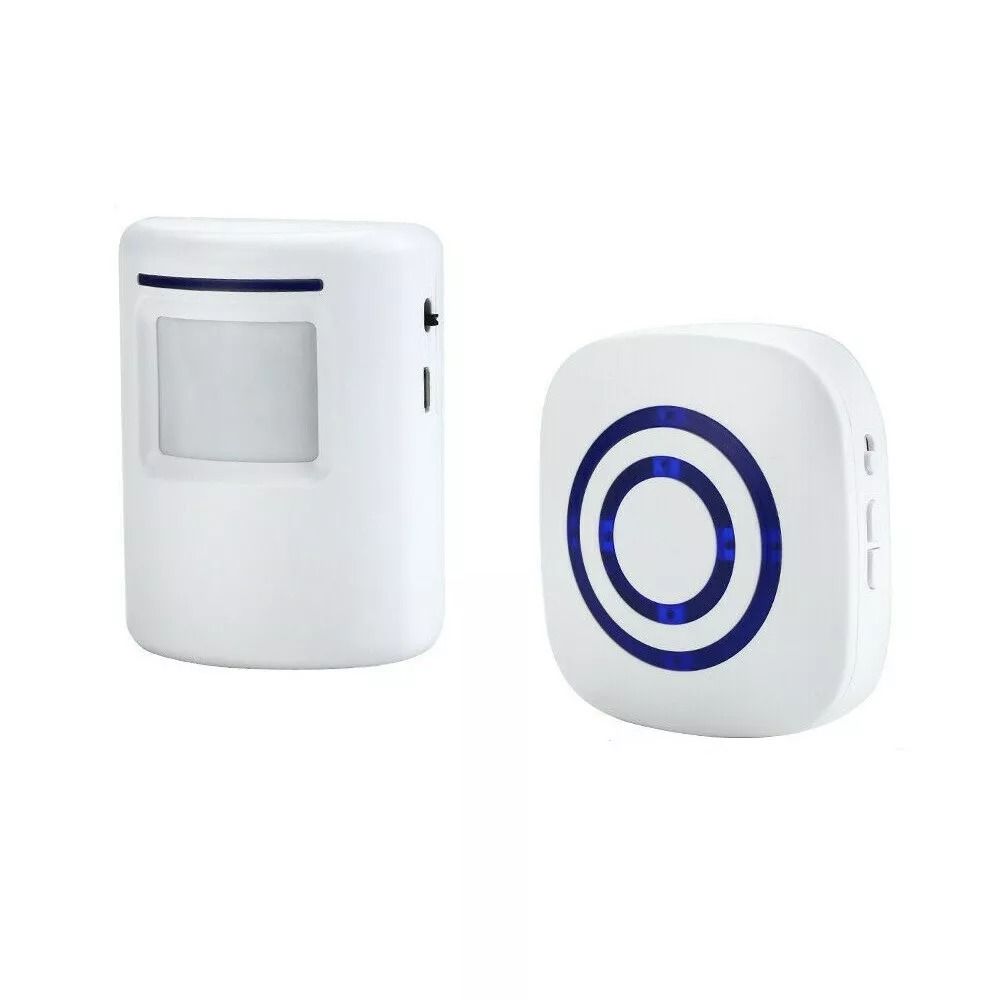 Wireless Motion Sensor Alarm Door Chime 500ft Range Entry Alert with Plug-in Receiver, Gate Detector for Home Security