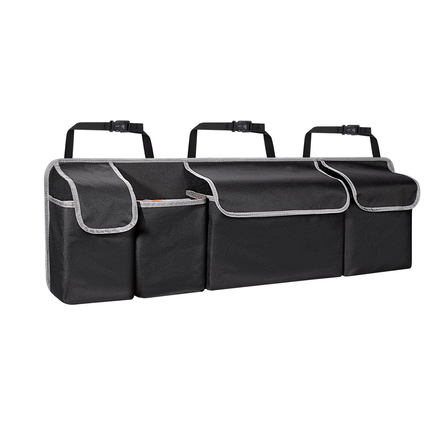 Backseat Hanging Car Trunk Organizer for SUV & Truck, Rear Seat Storage Bag with 4 Pockets, Universal Fit for SUV, Truck
