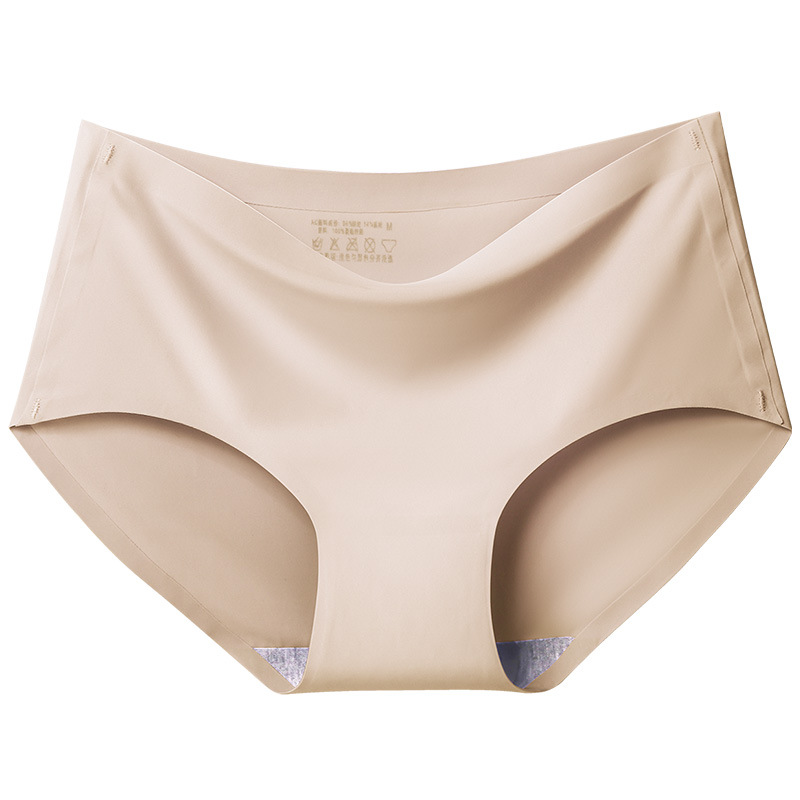 Ice Silk Pregnant Women Underwear, Comfortable Postpartum Low Waist Maternity Briefs, Seamless Pregnancy Underwear - Skin xl | ilyeco