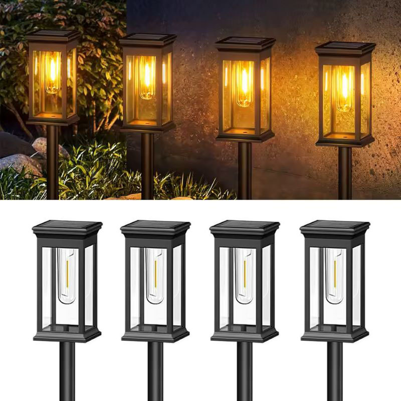 Automatic Solar Lights for Landscape Lighting, IP65 Waterproof Lawn & Courtyard Lights for Pedestrian Bridges & Pathway