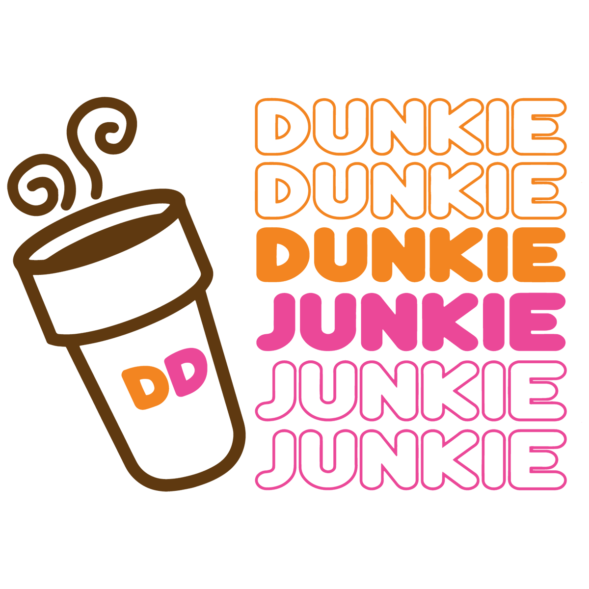 Clipart Dunkin Donuts K Cups Colorful Party Favors Dunkin Donuts